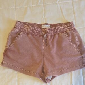 Vanilla Star Women's Dusty Mauve Athletic Lounge Shorts
